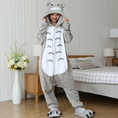 Halloween Christmas Totoro Kigurumi Costume Onesie For Adults & Kids