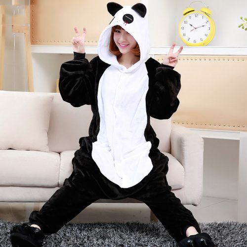 Halloween Christmas Panda Kigurumi Costume Onesie For Adults & Kids