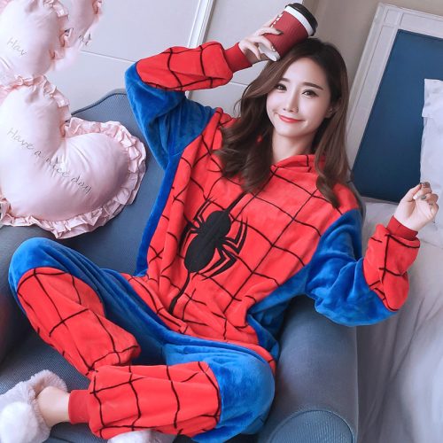 Halloween Christmas Spiderman Kigurumi Costume Onesie For Adults & Kids