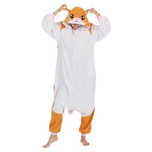 Christmas Halloween Hamster Kigurumi Costume Onesie For Adults